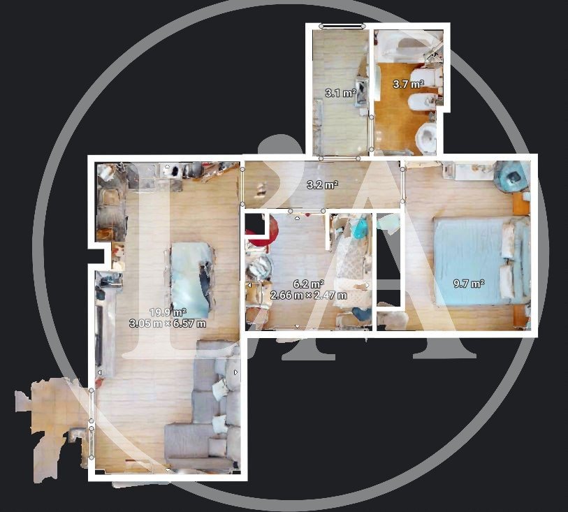 Apartamento en Miami Playa plano