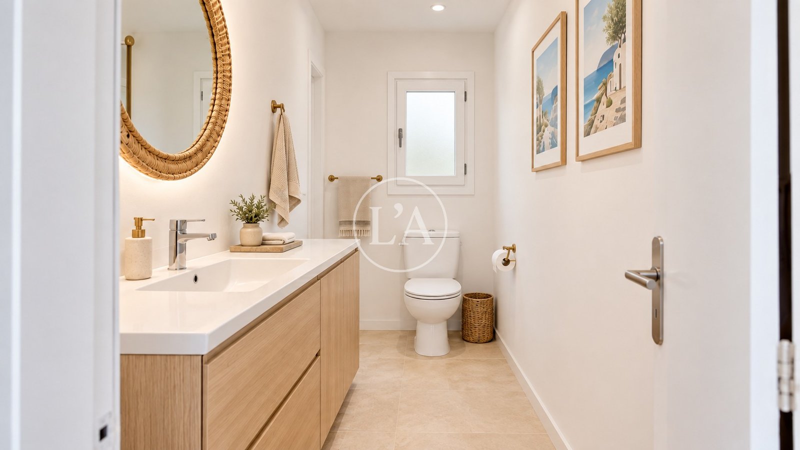 Apartamento ático en venta Horta de Santa Maria Cambrils baño render