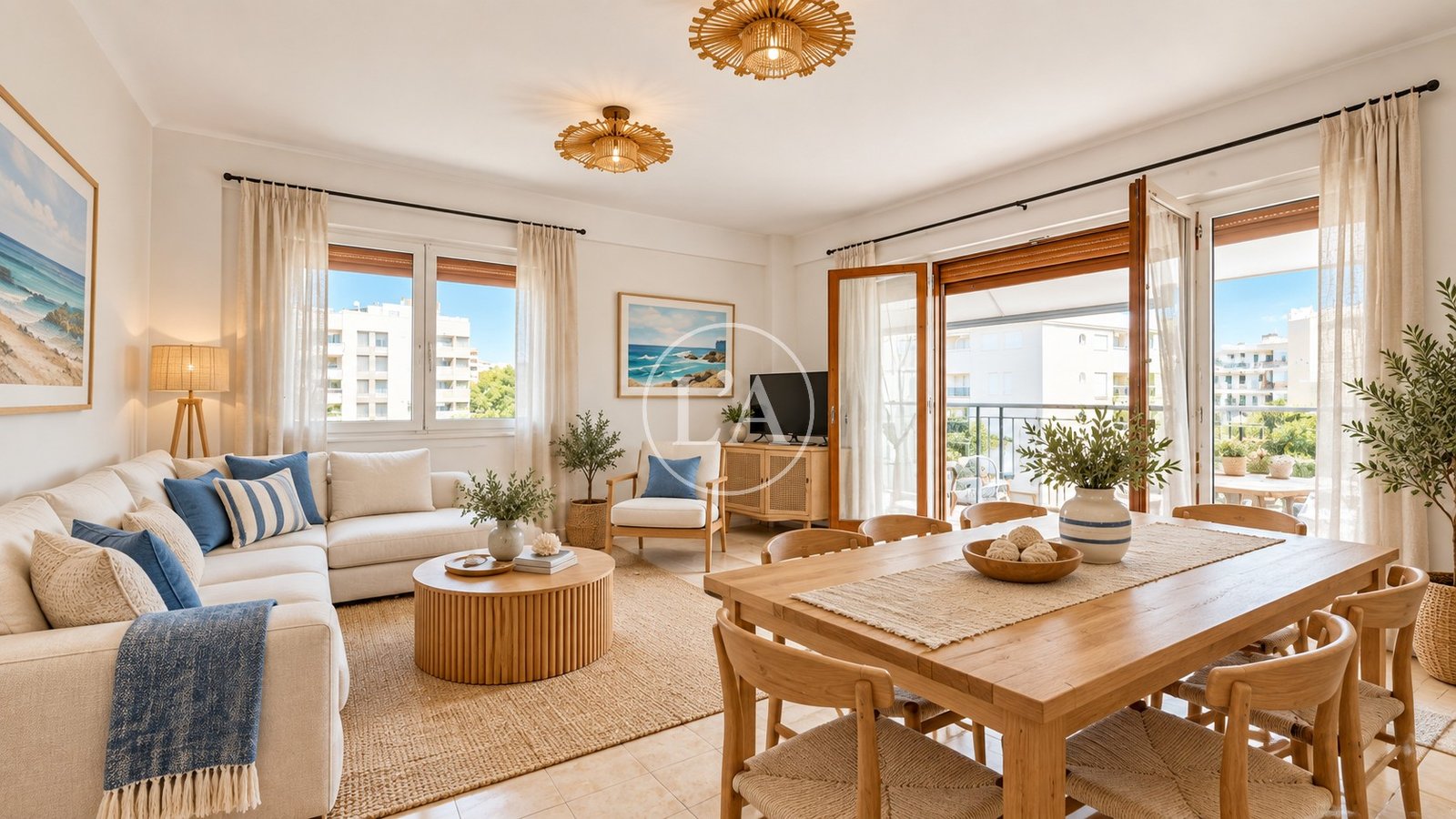 Apartamento ático en venta Horta de Santa Maria Cambrils salón render