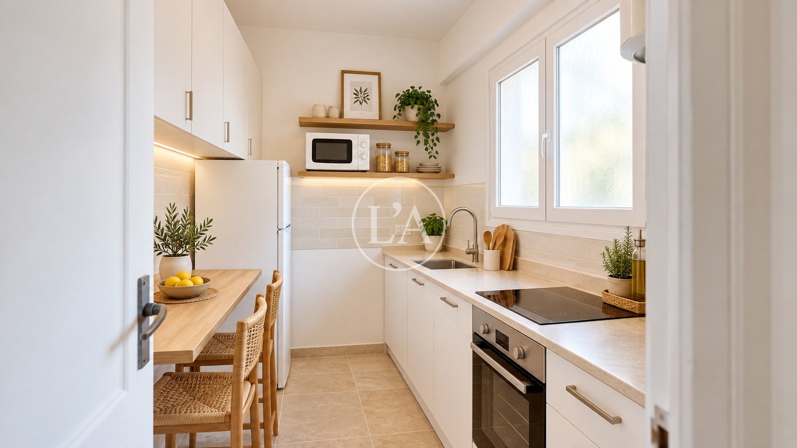 Apartamento ático en venta Horta de Santa Maria Cambrils cocina render 2