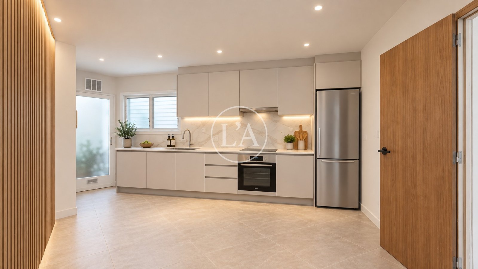 Piso de cuatro habitaciones en Cambrils cocina reformada render