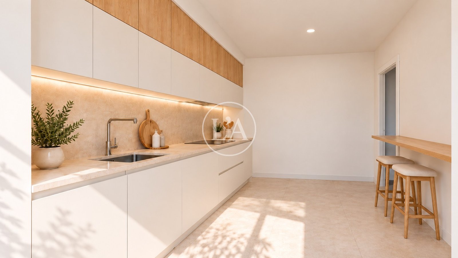 Apartamento para reformar en el Regueral, Cambrils – cocina render